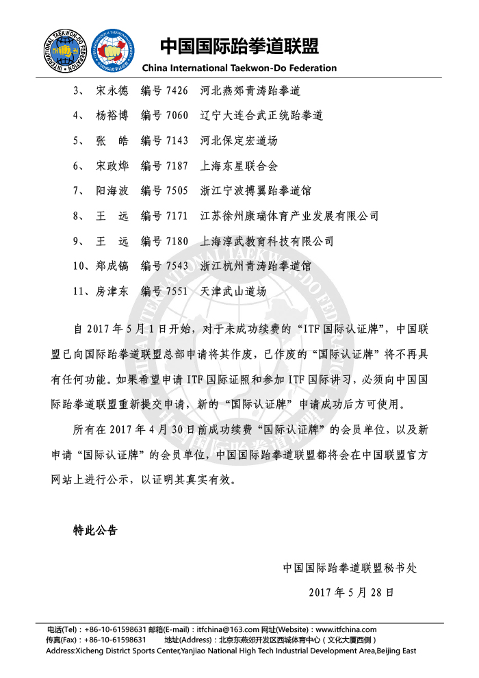 关于中国联盟会员单位的“ITF国际认证牌”续费有效或过期作废的公告20170528(1)-2.jpg